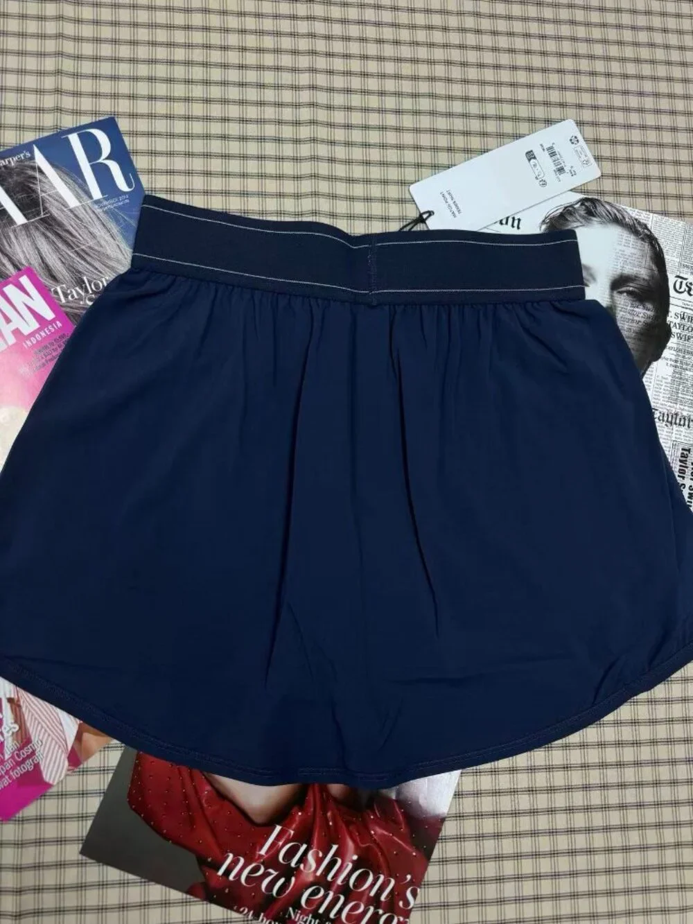 NWT Alo Yoga Match Point Tennis Skirt Navy Blue Skort Tenniscore Preppy🍻🏃‍♀️